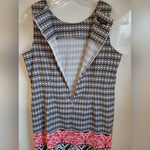 Mario Serrani Italy Geometric Print Sheath Dress - Picture 9 of 13